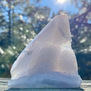 SOLD ON WN Rare Authentic Blue Lace Agate Druzy Freeform